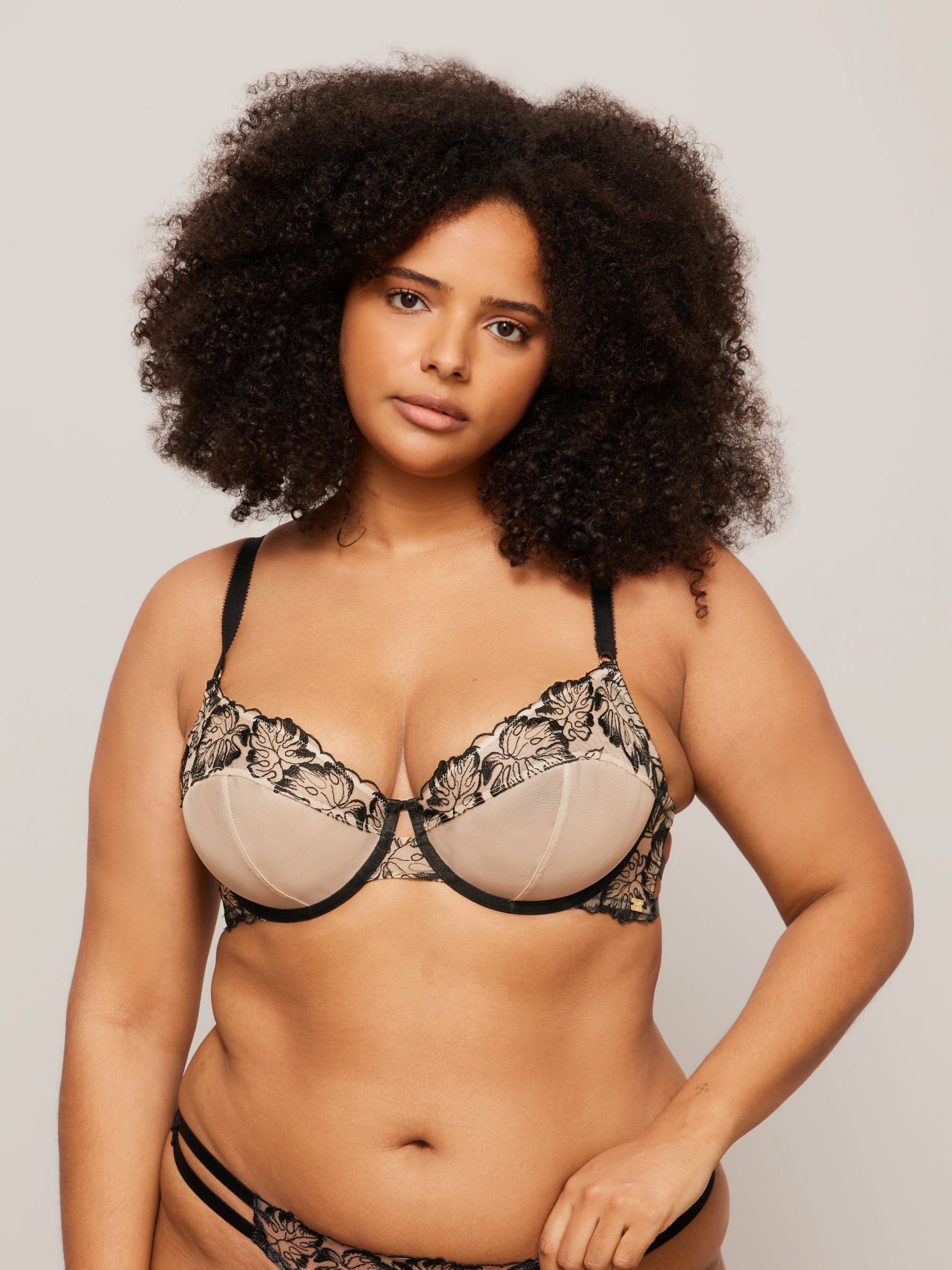 Bailey Full Support Non Padded Underwired Balcony Bra, E-G Cup Sizes