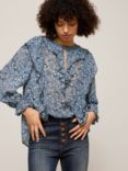 AND/OR Suselle Floral Ruffle Blouse