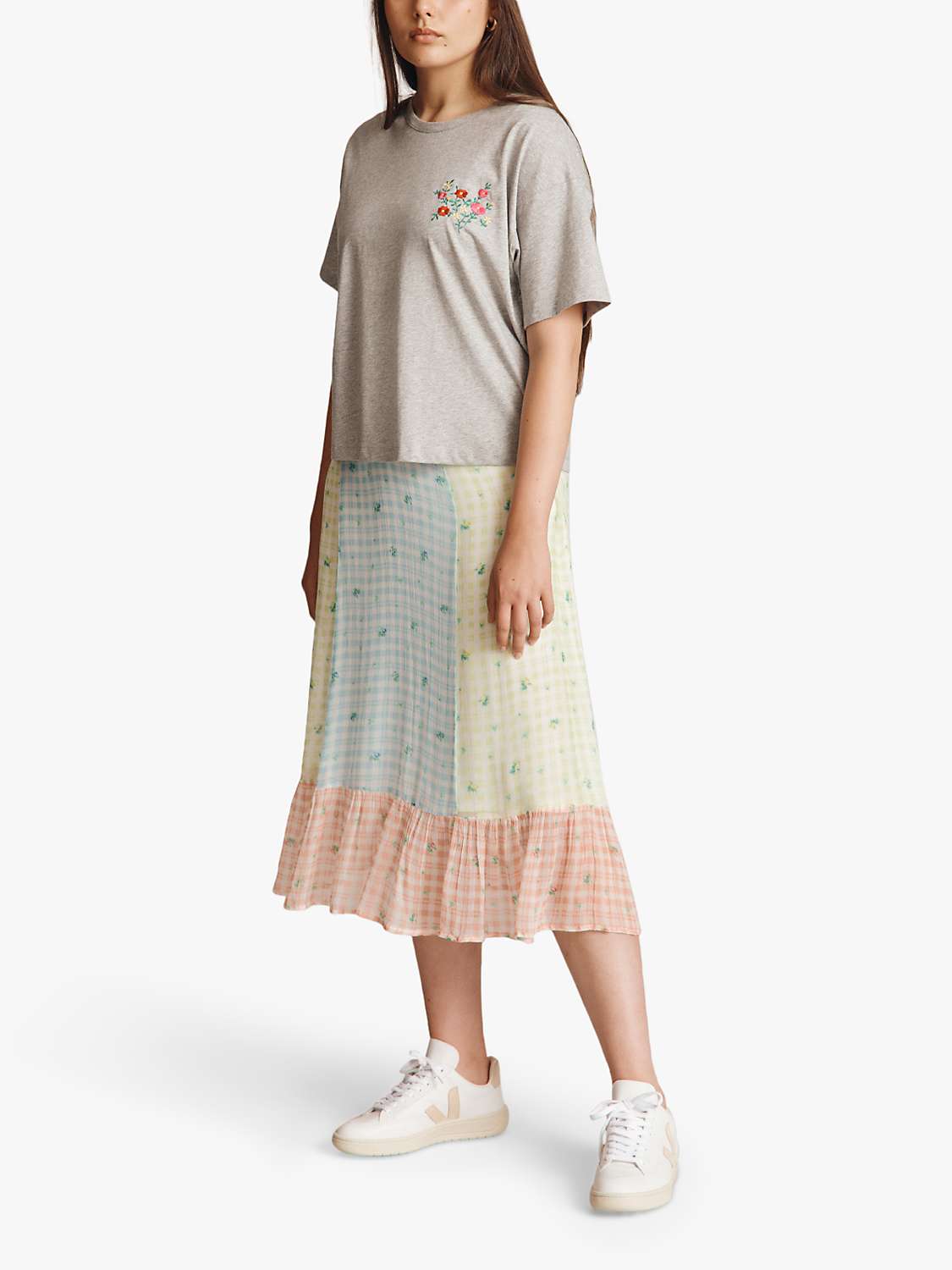 Buy Ghost Mia Embroidered T-Shirt Online at johnlewis.com