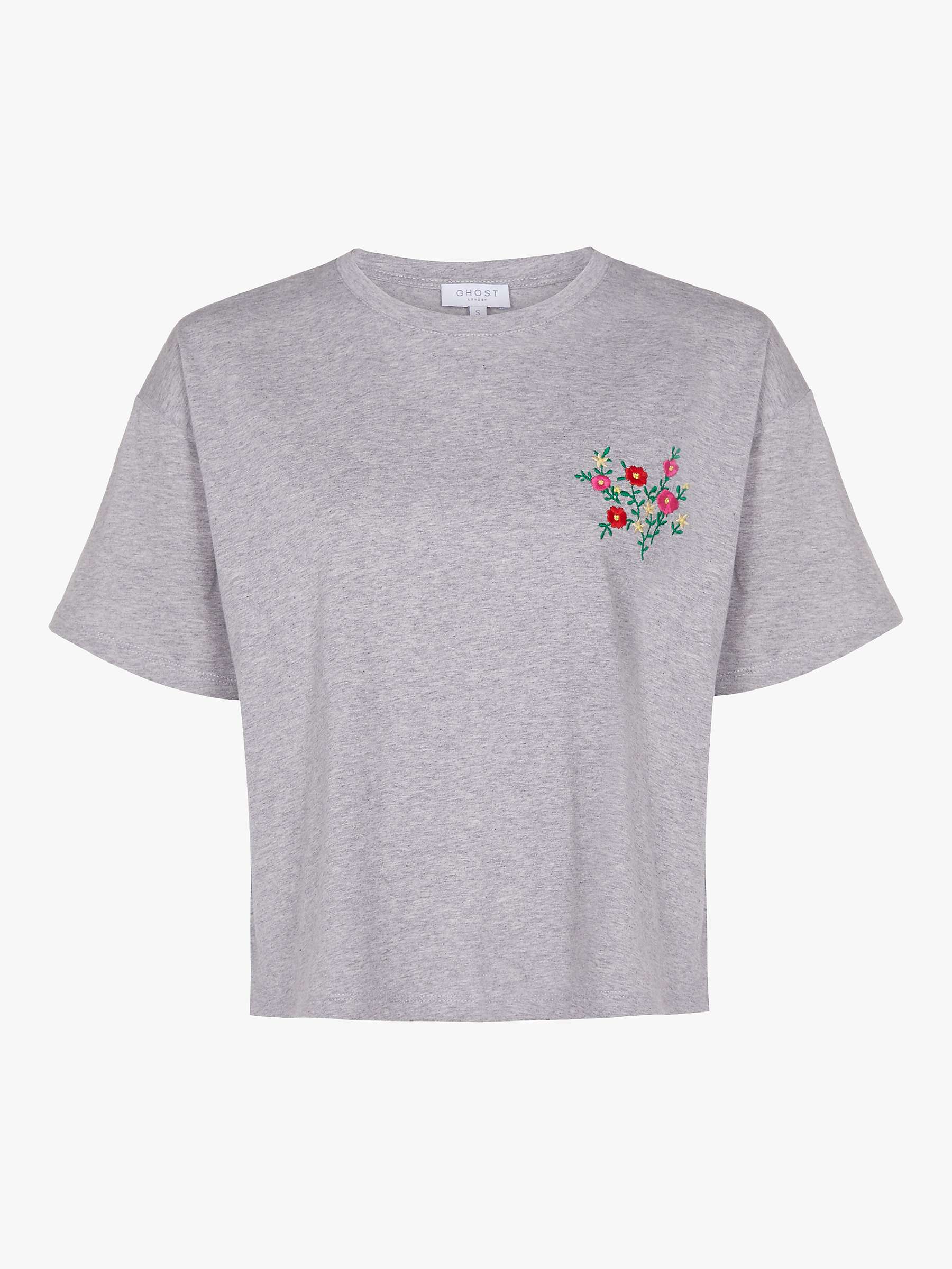 Buy Ghost Mia Embroidered T-Shirt Online at johnlewis.com