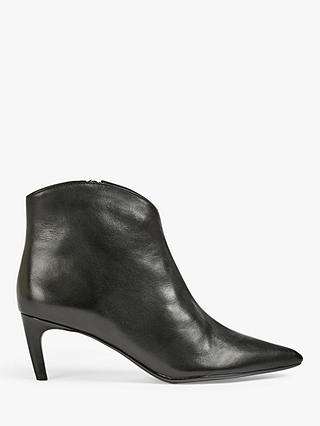 Ted Baker Galiana Mid Heel Leather Ankle Boots, Black, 4