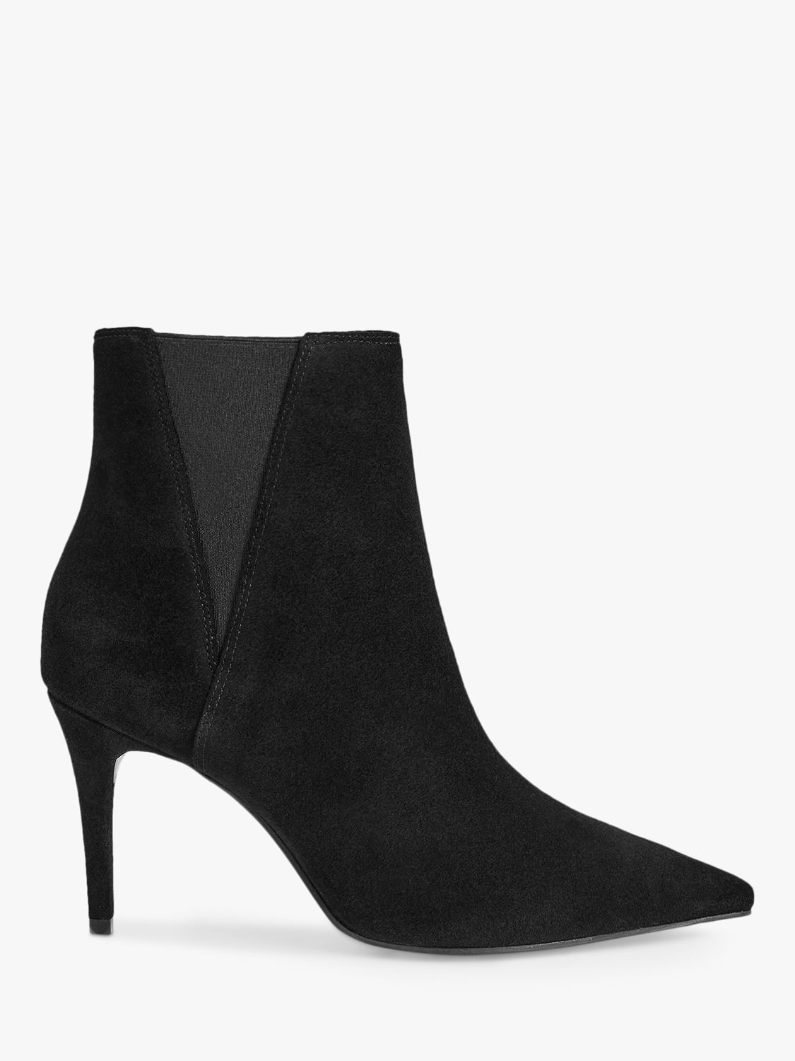 Ted Baker Maarya Suede Pointed Toe Ankle Boots, Black