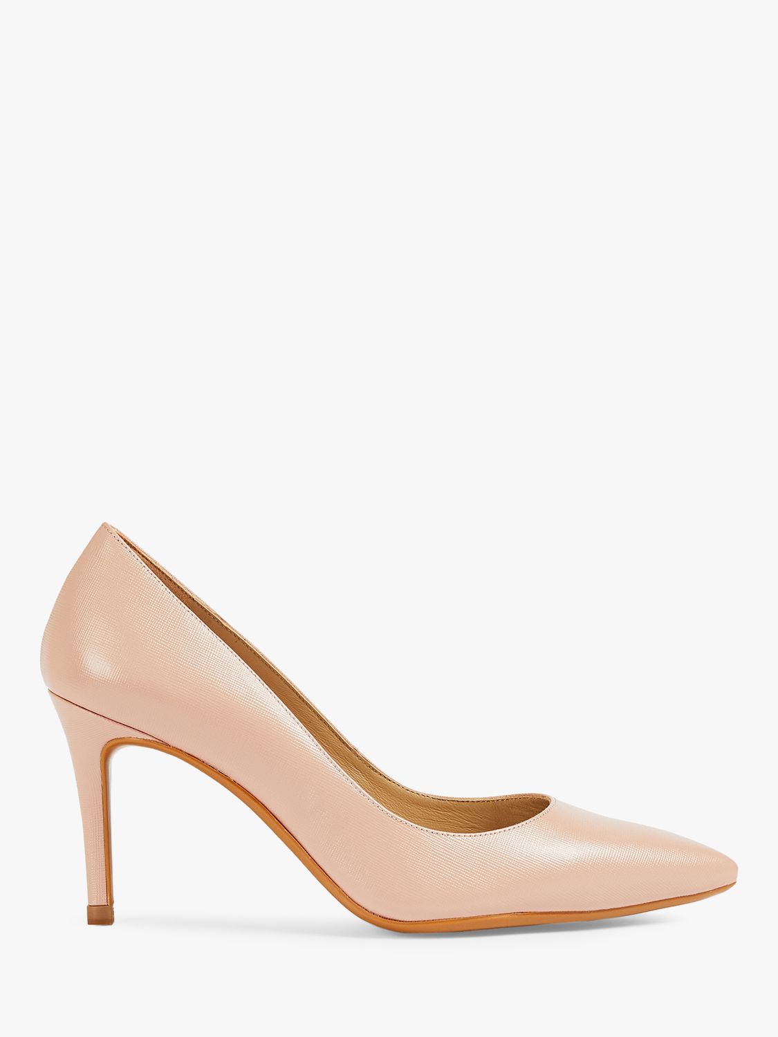 Ted Baker Alysse Leather Court Shoes, Dusky-pink at John Lewis & Partners