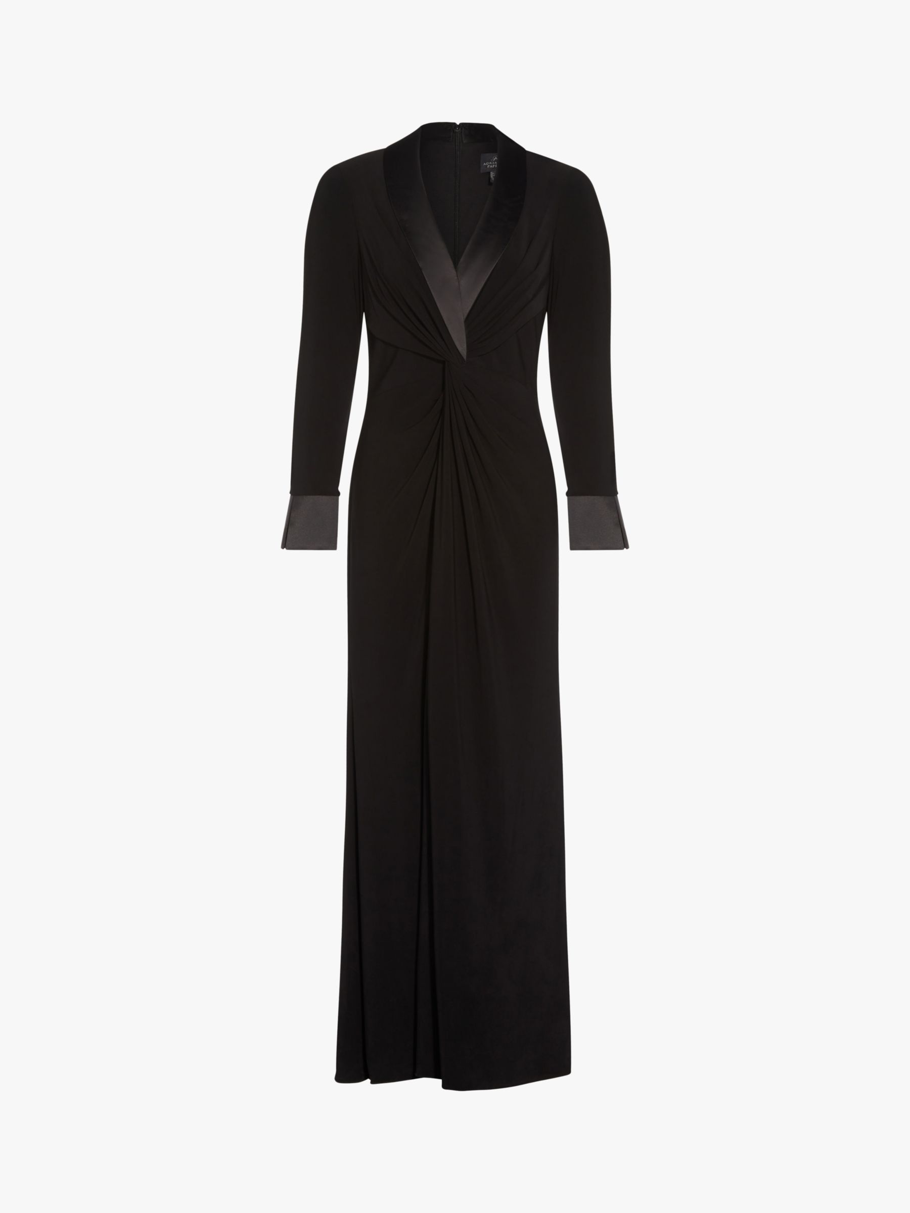 Adrianna Papell Tuxedo Dress, Black at John Lewis & Partners