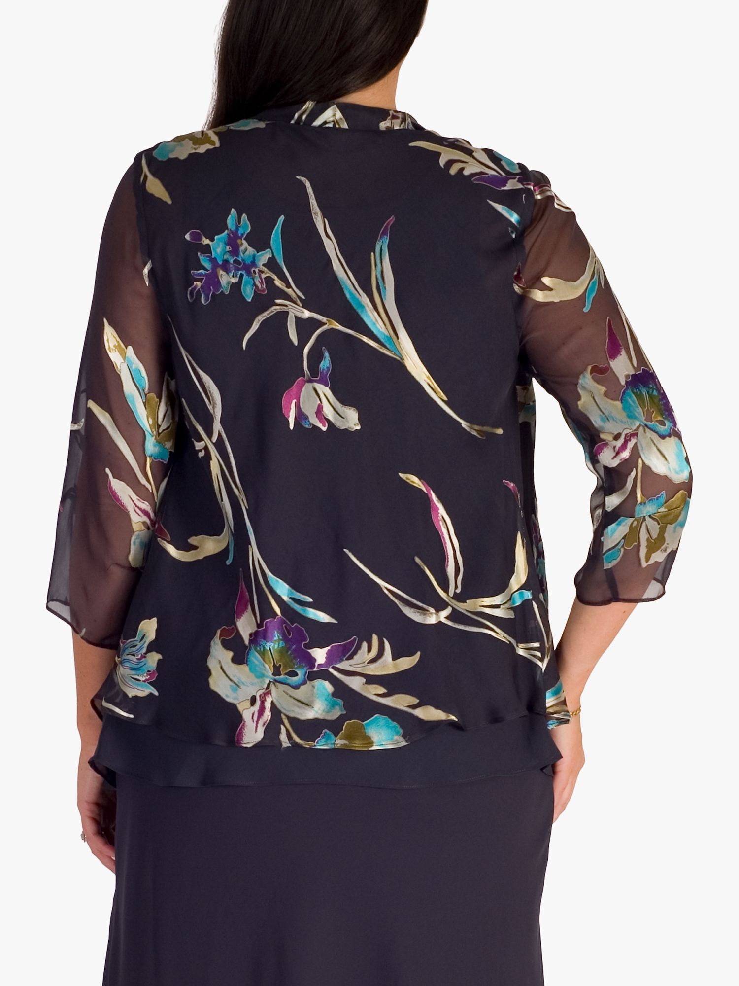 Buy Chesca Devoree Floral Silk Blend Shrug Online at johnlewis.com