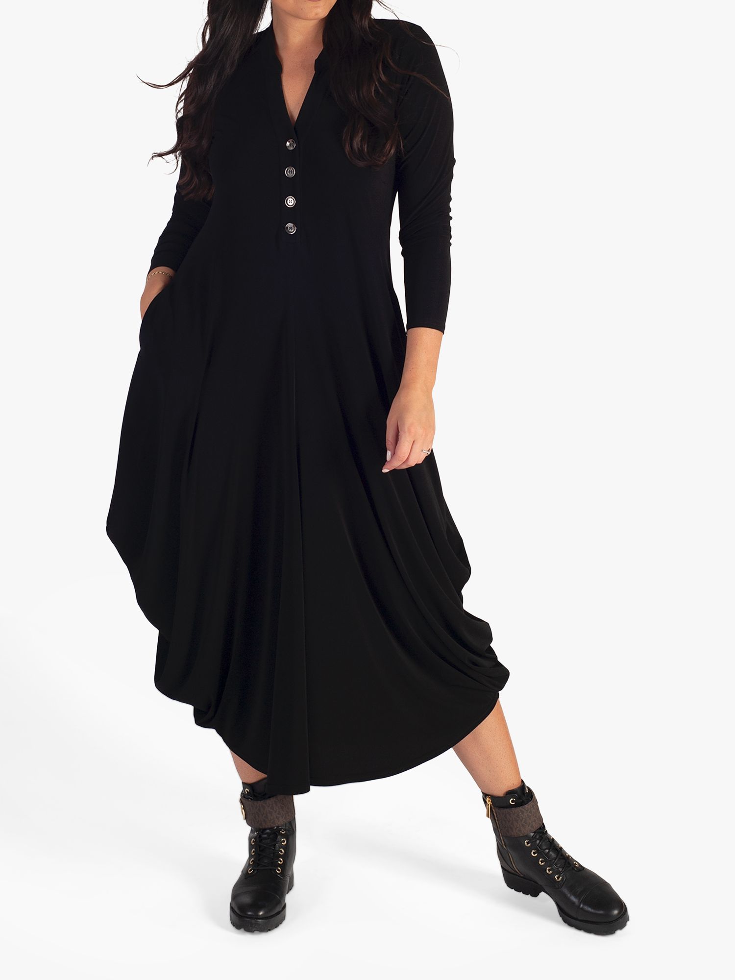 Buy chesca Placket Midi Jersey Dress Online at johnlewis.com