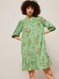 AND/OR Cassie Cow Parsley Dress, Green