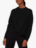 Whistles Twist Front Wool Cashmere Jumper