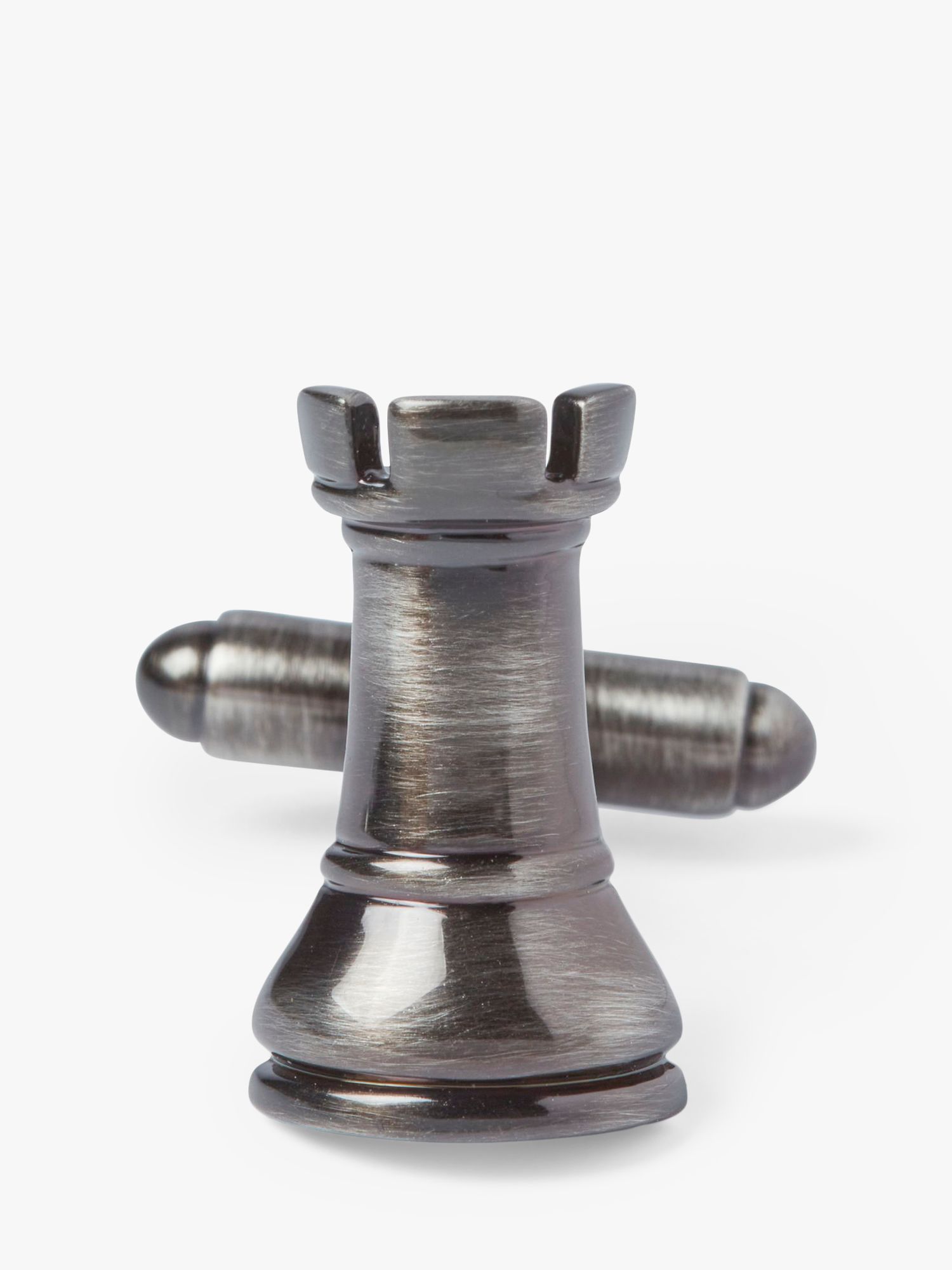 Simon Carter Chess Pieces Cufflinks, Grey
