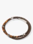 Simon Carter Men's Hayle Technical Combination Bracelet, Tigerseye