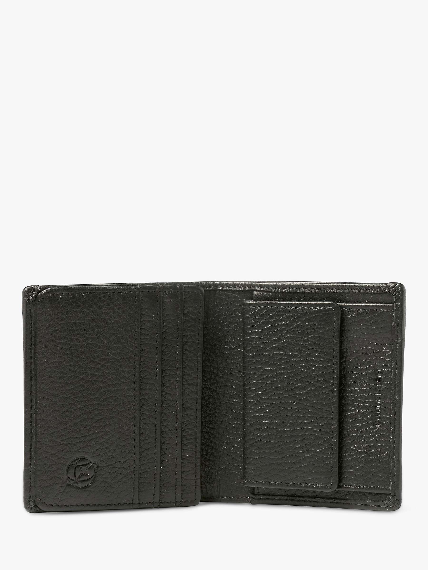 Buy Simon Carter Leather Bi-Fold Wallet, Black Online at johnlewis.com