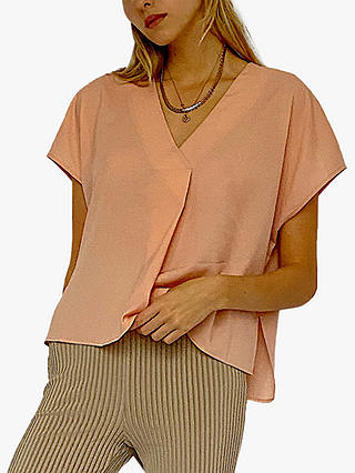 French Connection Light Crepe Short Sleeve Blouse