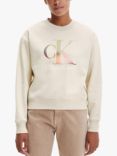 Calvin Klein Jeans Blurred Crew Neck Sweatshirt, Muslin