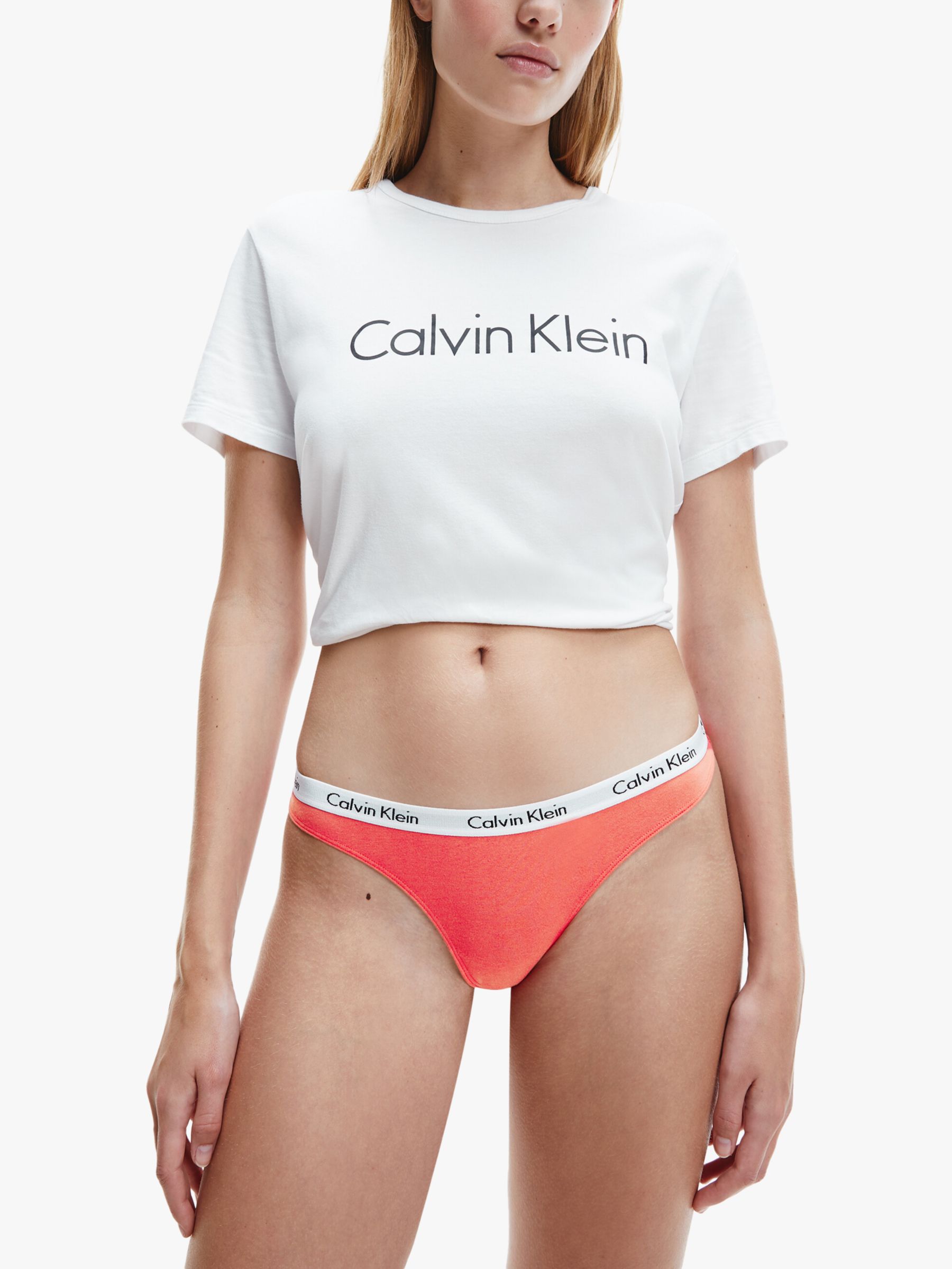 Calvin Klein Carousel Thong, Strawberry Shake
