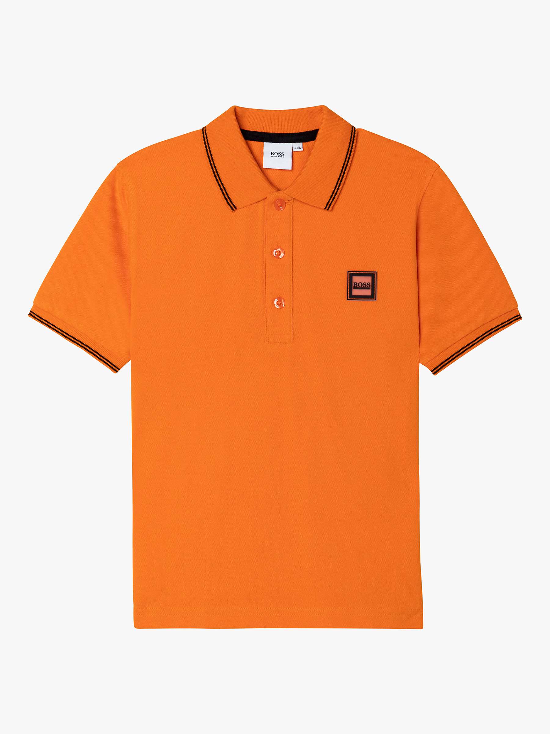 Buy HUGO BOSS Kids' Short Sleeve Pique Cotton Polo Shirt Online at johnlewis.com