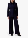 Finery Rowley Belted Jacket, Navy