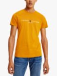 Tommy Hilfiger Flag Logo Crew Neck T-Shirt, Crest Gold