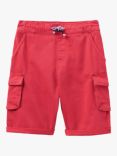 Crew Clothing Kids' Cargo Shorts, Red