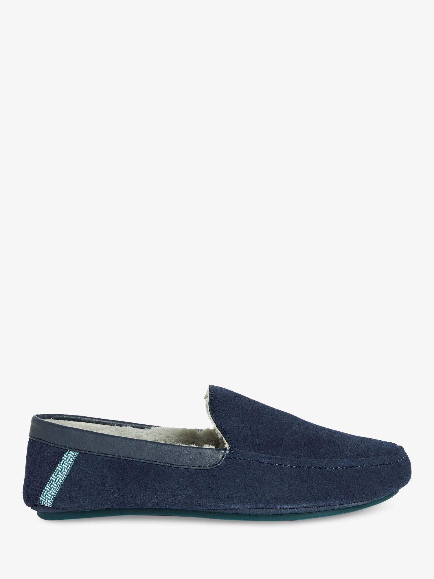 Ted Baker Valant Moccasin Slippers, Navy