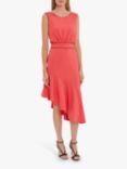 Gina Bacconi Celina Crepe Dress, Coral