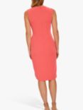 Gina Bacconi Inona Moss Crepe Dress, Orange Red