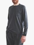 Aubin Navenby Long Sleeve T-Shirt, Washed Black