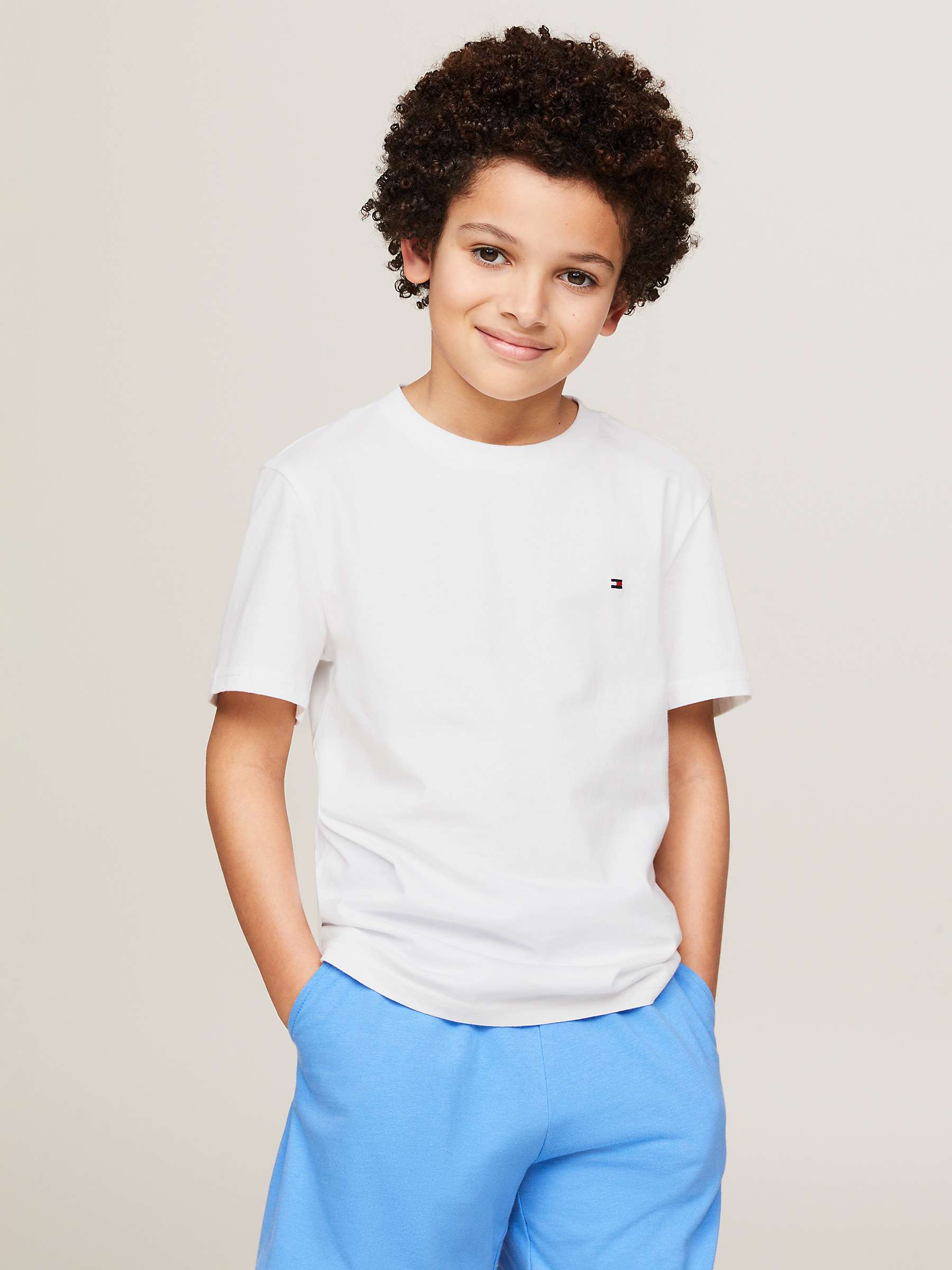 Buy Tommy Hilfiger Kids' Plain Logo T-Shirts, Pack of 2 Online at johnlewis.com