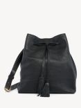 Gerard Darel Jane Leather Bucket Bag, Black