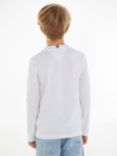 Tommy Hilfiger Kids' Logo Long Sleeve T-Shirt, White