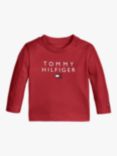 Tommy Hilfiger Baby Logo Jersey Top, Deep Crimson