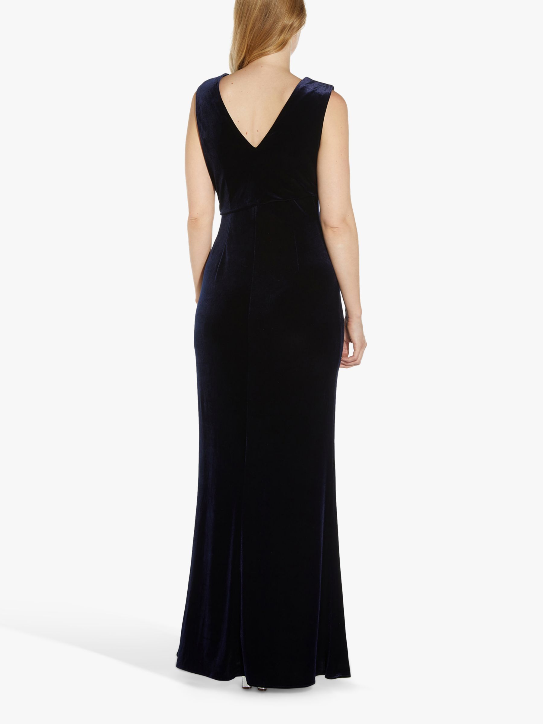 Adrianna Papell Velvet Mermaid Maxi Dress