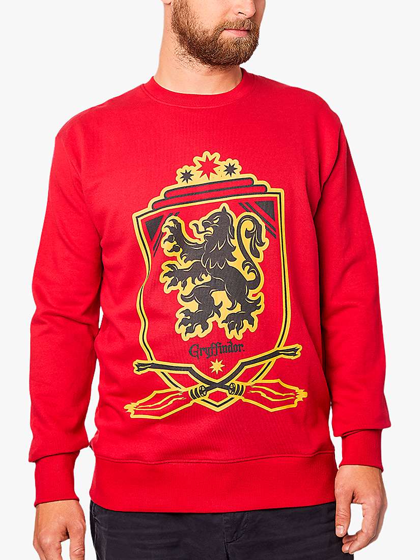 Buy Fabric Flavours Harry Potter Gryffindor Quidditch Oversized Sweatshirt, Red Online at johnlewis.com