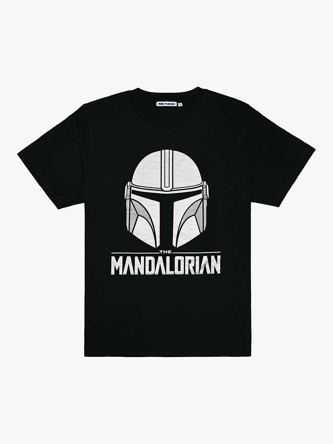 Buy Fabric Flavours Star Wars Mandalorian T-Shirt, Black Online at johnlewis.com