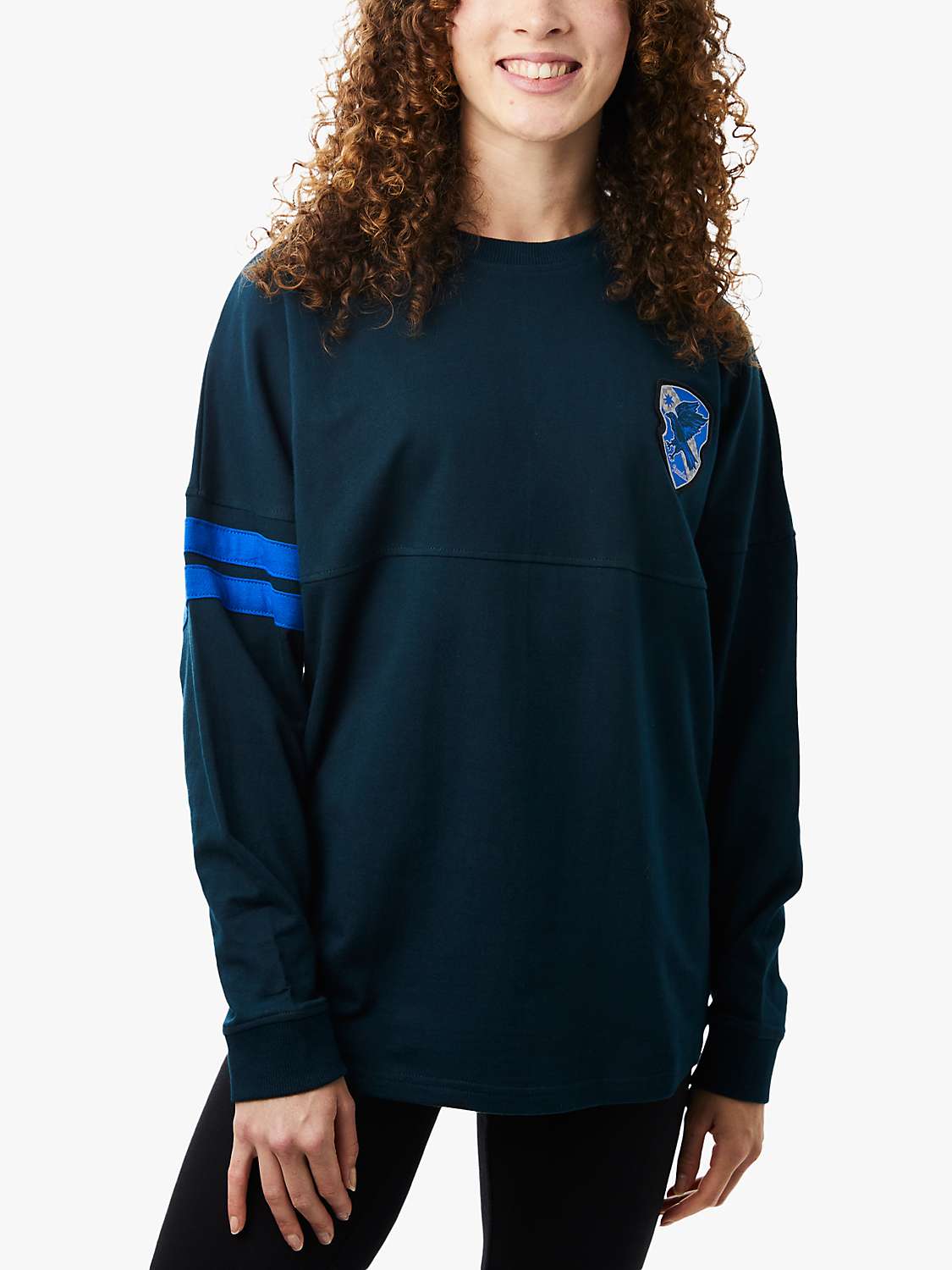 Buy Fabric Flavours Harry Potter Ravenclaw Oversized Sweatshirt, Navy Online at johnlewis.com