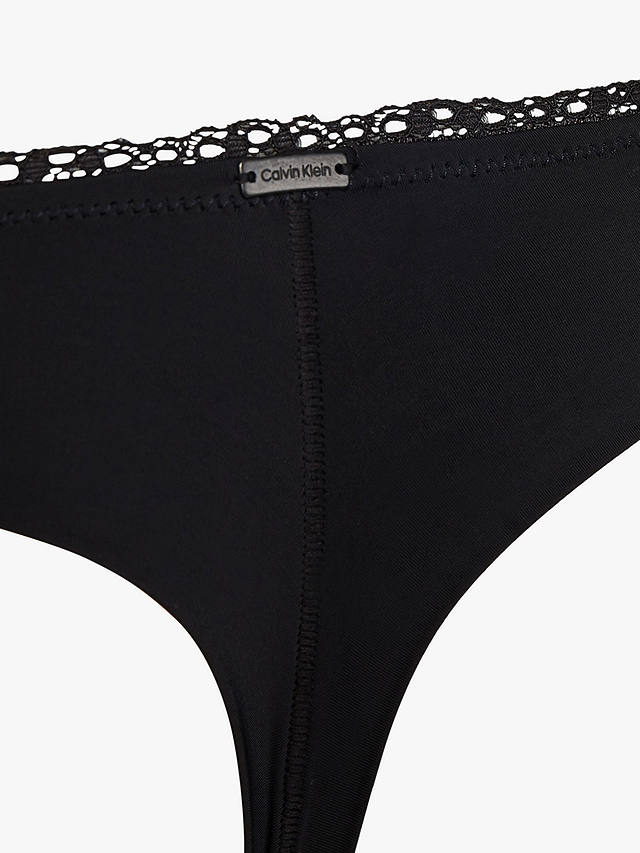 Calvin Klein Seductive Comfort Thong, Black