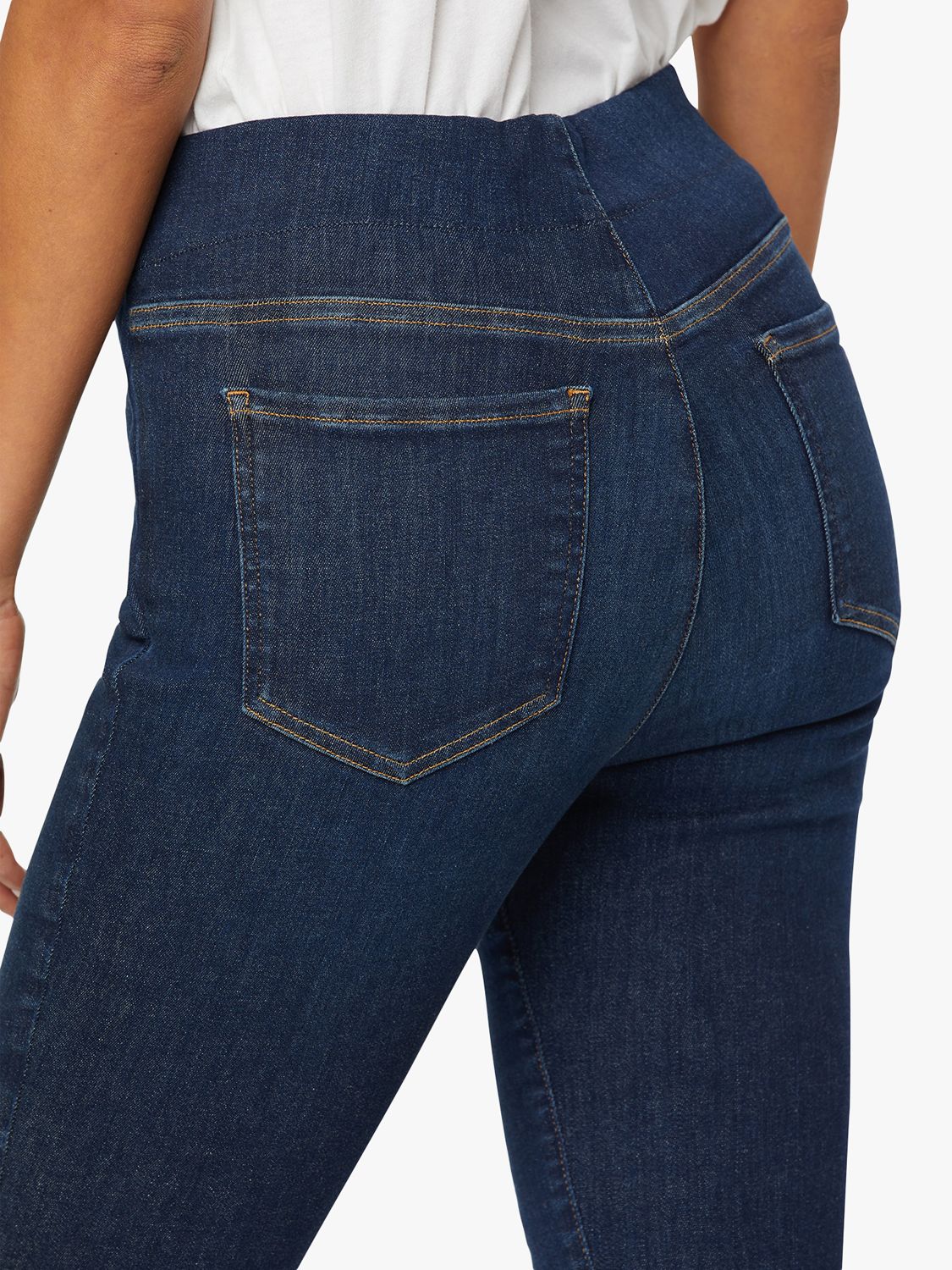 Super Skinny Ankle Pull-On Jeans In Petite In SpanSpring™ Denim With Side  Slits - Clean Allure Blue | NYDJ