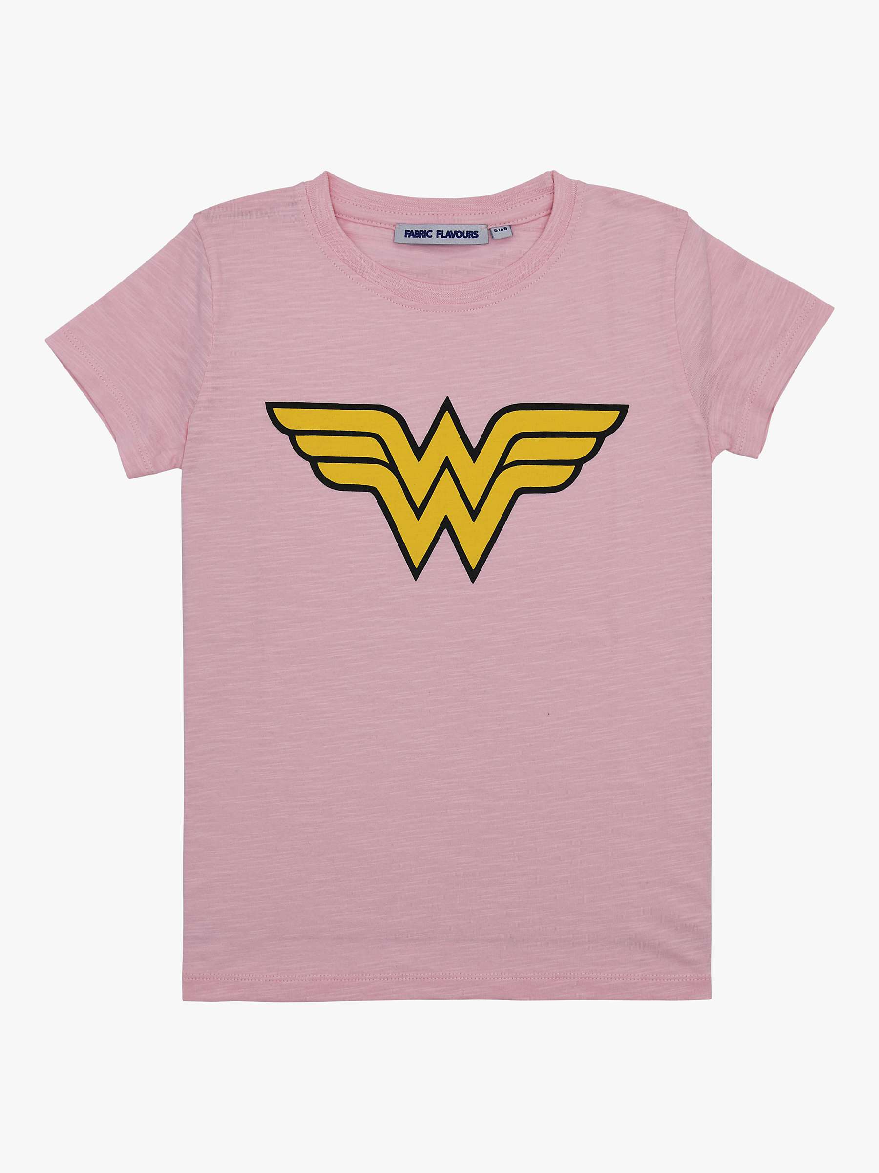 Buy Fabric Flavours Kids' Wonder Woman T-Shirt, Pink Online at johnlewis.com