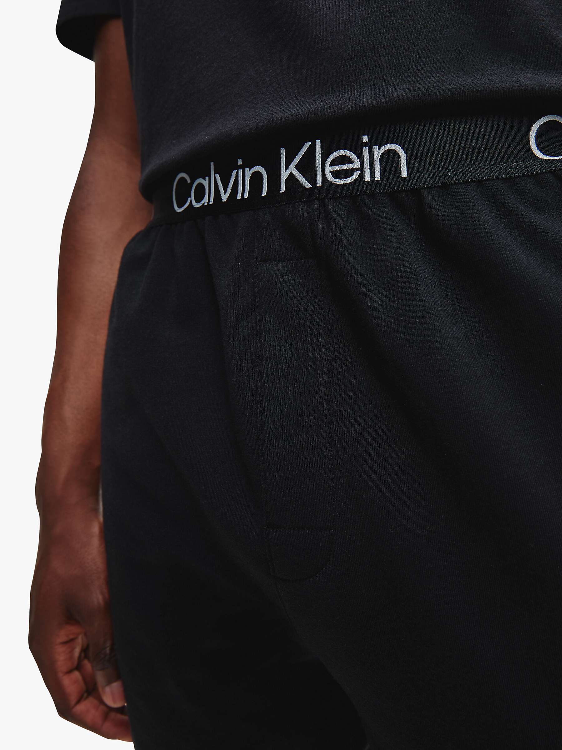 Buy Calvin Klein Sleep Lounge Shorts, Black Online at johnlewis.com