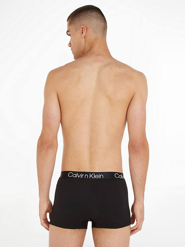 Calvin Klein Stretch Cotton Trunks, Pack of 3, Black