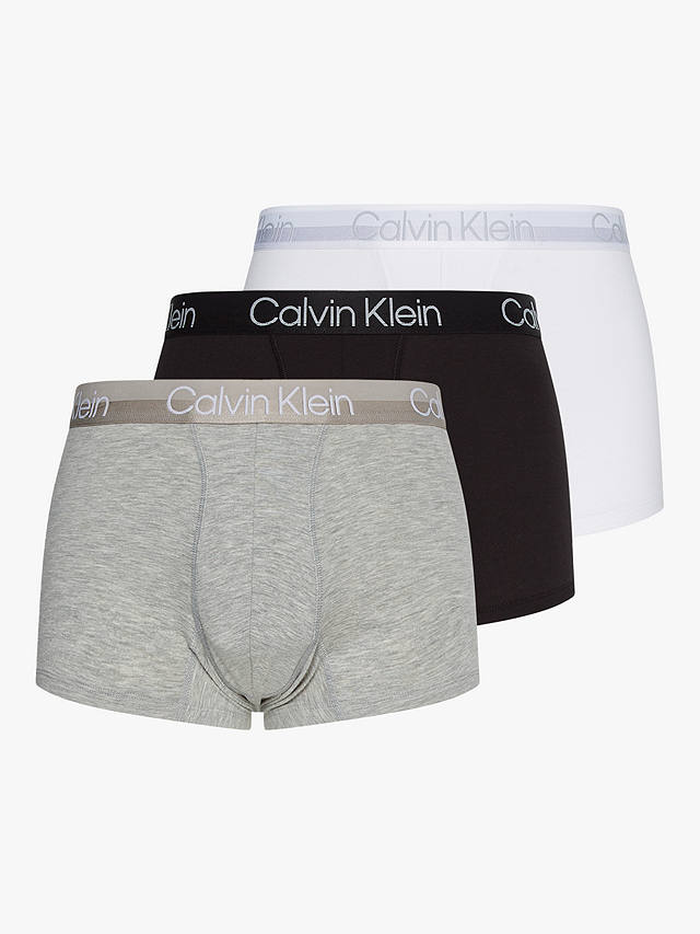Calvin Klein Plain Logo Trunks, Pack of 3, Multi