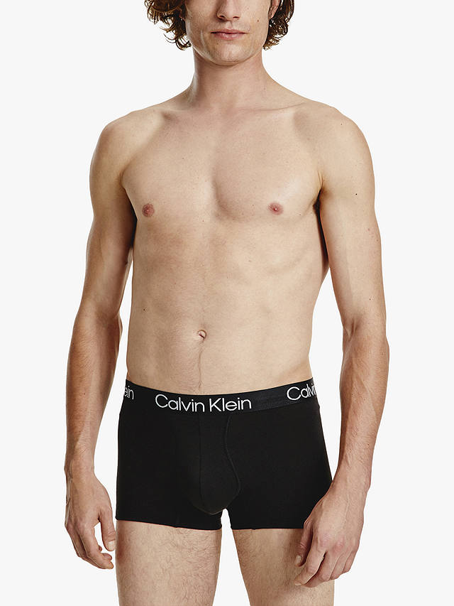 Calvin Klein Plain Logo Trunks, Pack of 3, Multi