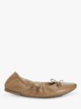 John Lewis Helly Leather Elasticated Ballerina Pumps