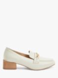 John Lewis & Partners Gina Leather Chain Trim Heel Loafers