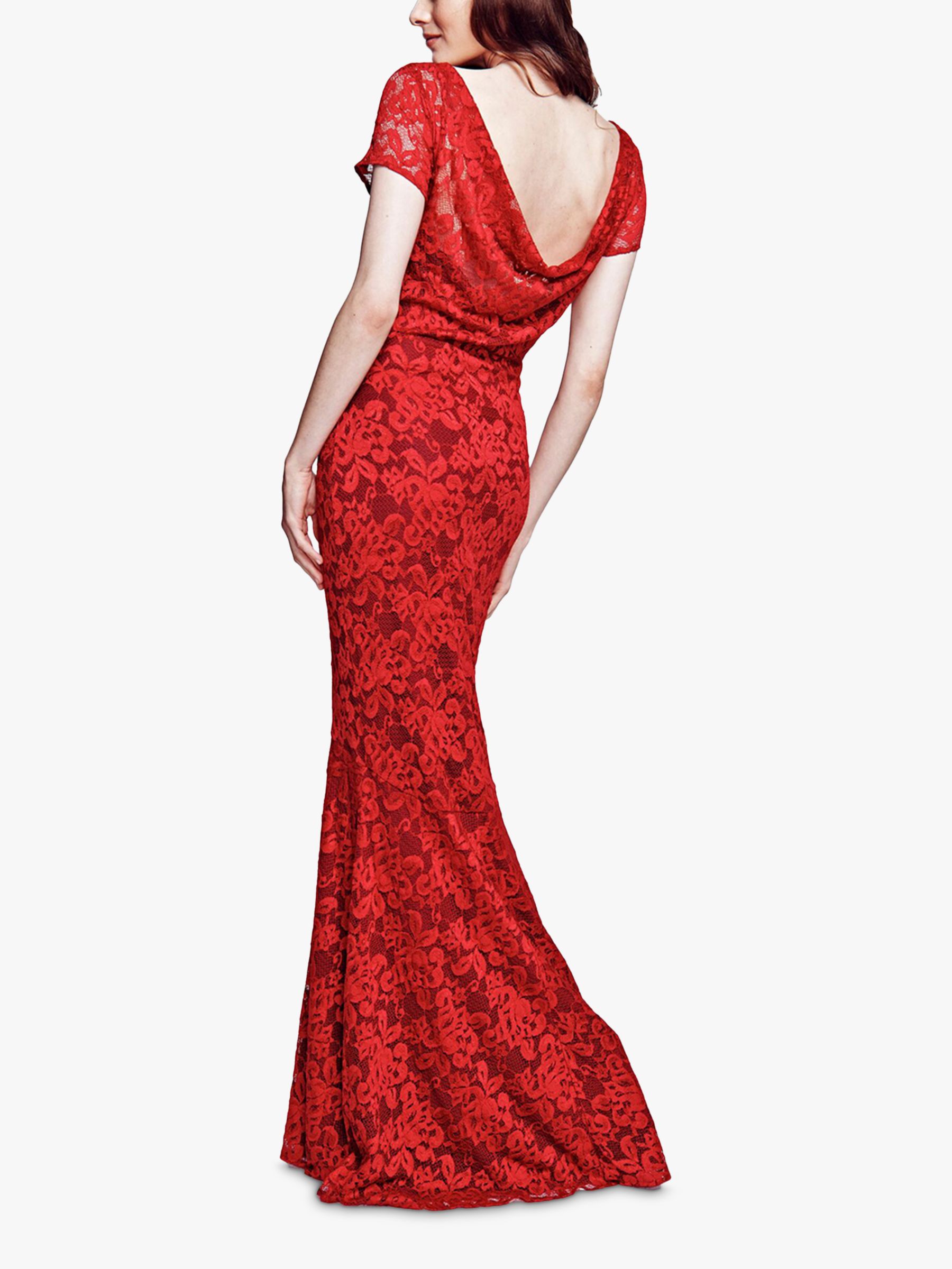 Hotsquash Long Lace Maxi Dress Red At John Lewis And Partners