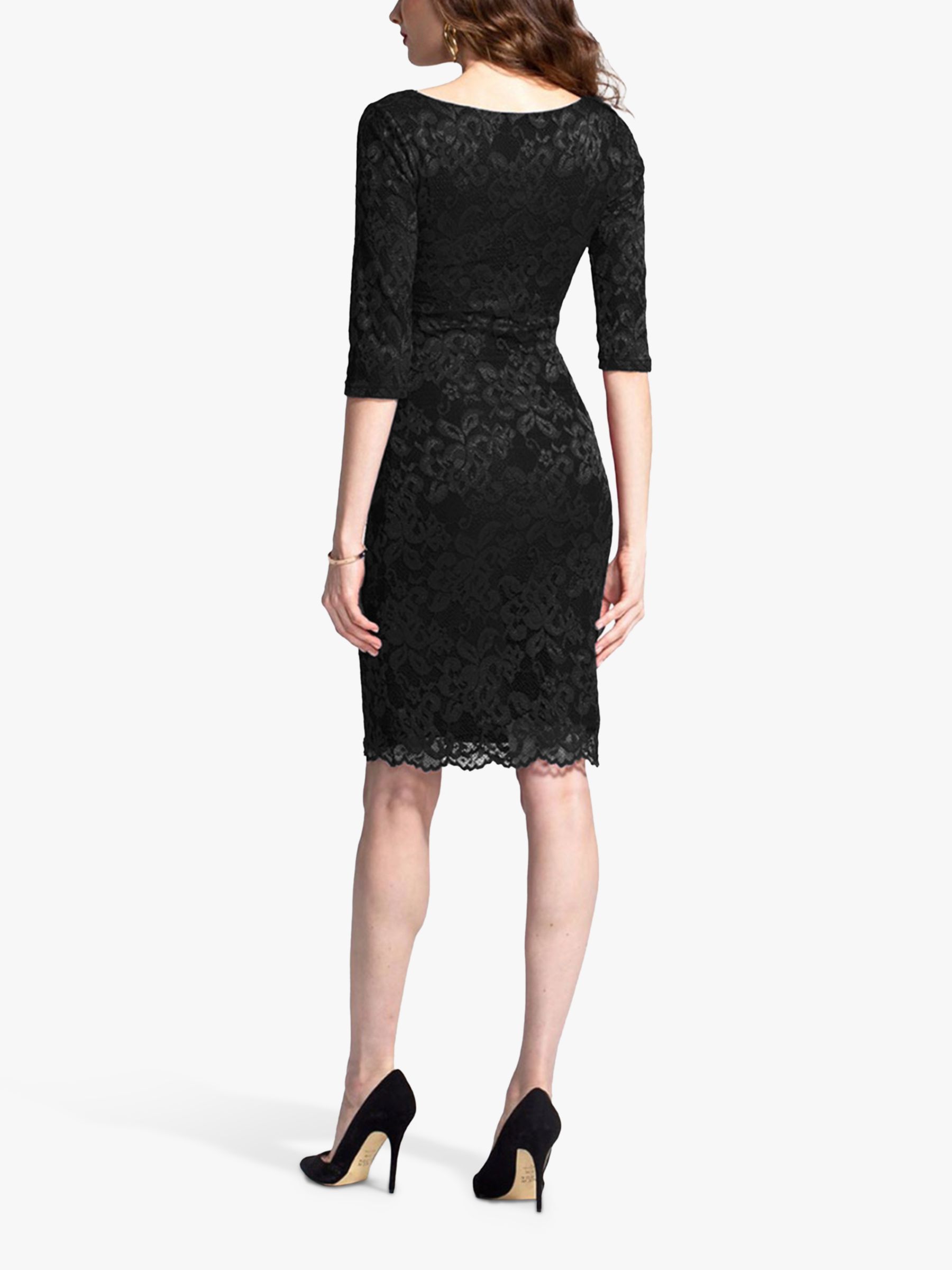 HotSquash The Lace Dress, Black at John Lewis & Partners