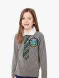 Fabric Flavours Kids' Harry Potter Syltherin Uniform Long Sleeve Top, Grey