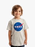 Fabric Flavours Kids' NASA Print Short Sleeve T-Shirt