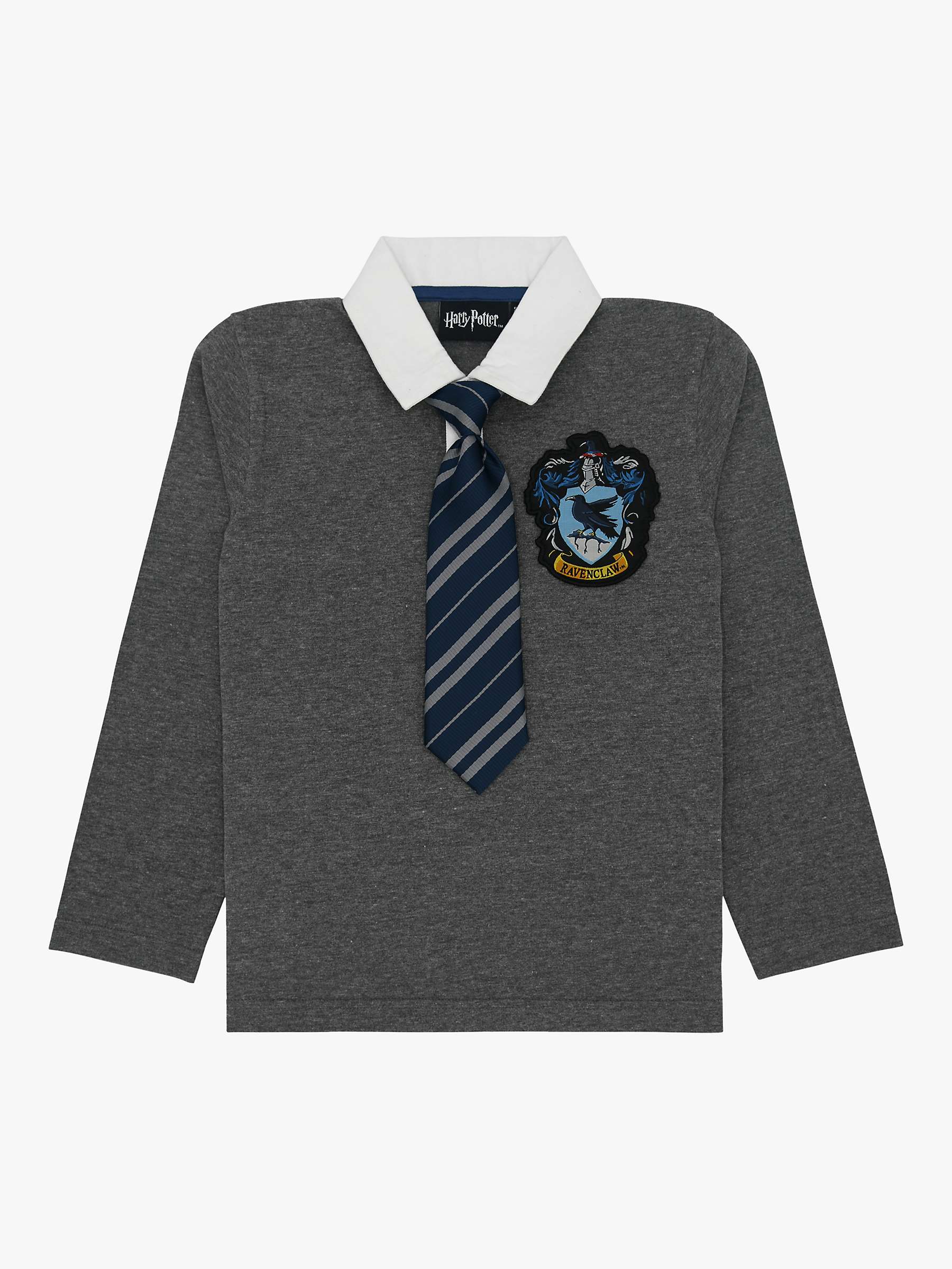 Buy Fabric Flavours Kids' Harry Potter Ravenclaw Uniform Long Sleeve Top, Grey Online at johnlewis.com