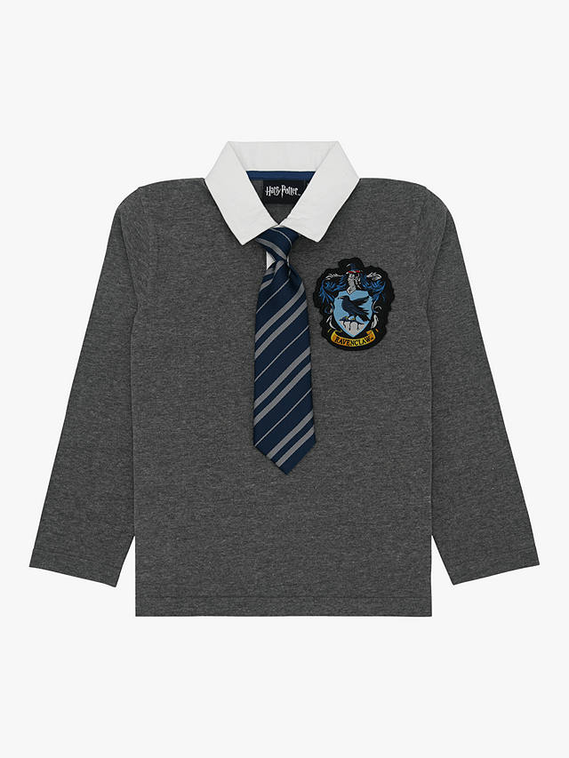 Fabric Flavours Kids' Harry Potter Ravenclaw Uniform Long Sleeve Top, Grey