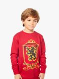 Fabric Flavours Kids' Harry Potter Gryffindor Quidditch Mini-Me Sweatshirt, Red